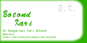 botond kari business card